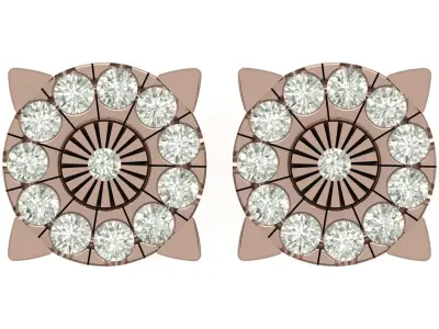 earring 3D print model 32