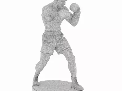 boxer statue 3D model