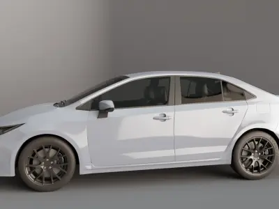 car Toyota Corolla hybrid 3D model