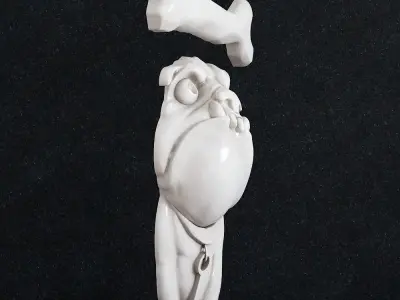 Dog bulldog 3D print model