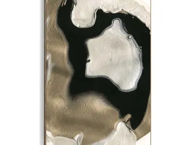 Plaster Two Photo Frame 389 Low-poly 3D model