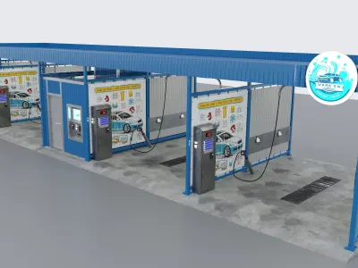 Car wash 3D model by CharlotteUA
