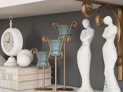 decorative set 42 3D model purchase