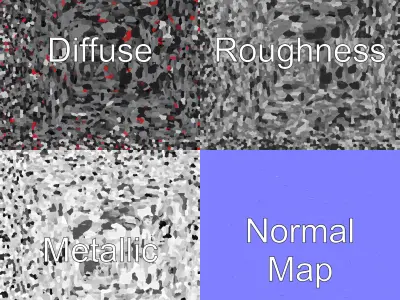 Futuristic Wall Frame with Modular Ports model pack Low-poly 3D model