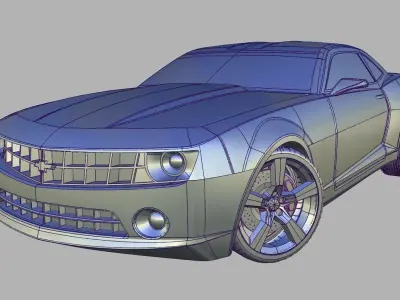 Chevrolet Camaro 2010 3D Model HIGH POLY 3D model