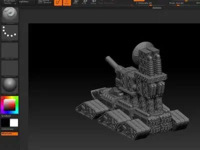 WAR-ENGINS of the Armageddon set 6 ORDINATUS MAJOR CENTURIO  V 1 3D print model
