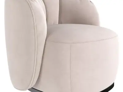 Sipario Lounge Chair  3d model Low-poly 3D model