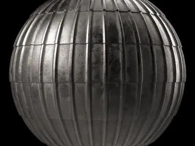 Roof Tile Materials 95- Metal Roofing By Snow Sbsar Pbr 4k Texture