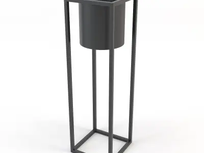 Plant Pot DETLEF - W15xL15xH50cm - JYSK 3D model