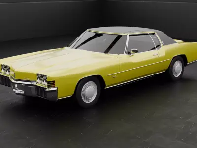 1972 Oldsmobile Toronado 3D Model 3D model