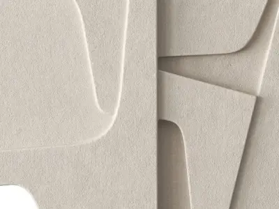 Abstract relief artwork 3D model