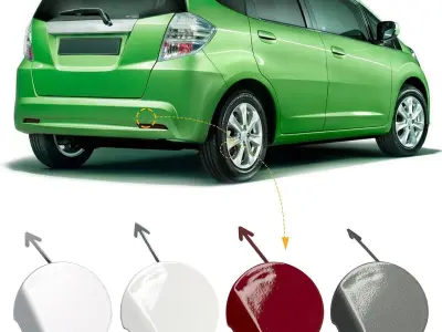 Honda Jazz 2012 Rear Bumper Tow Cover 3D print model