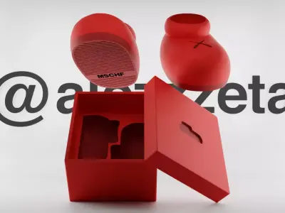 Kaws Shoes Mschf - Box Textured Low-poly 3D model