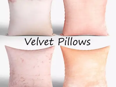 Decorative Pillows set 08 3D model