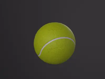 Tennis ball 3D Model Low-poly 3D model