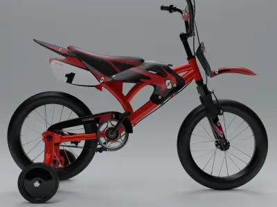 Bicycle Low-poly 3D model