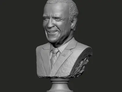 Joe Biden US president bust 3D print model