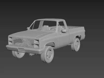 Chevrolet C-K  Regular Cab 1986 3D print model