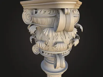 Classical column 3D model 3D model