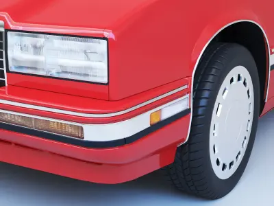 1991 Cadillac Eldorado with interior 3D model