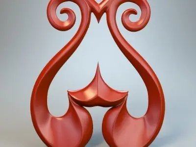 Abstract Figure 3D model 10