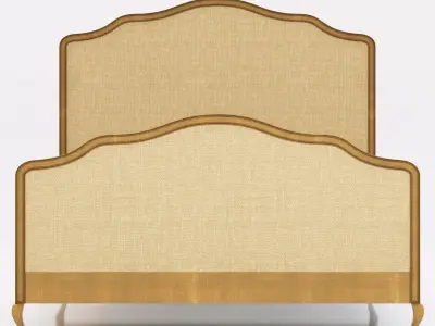 Restoration Hardware Lorraine Caned Bed 3D model