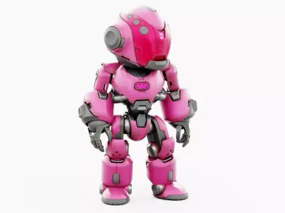ROBO ZERO-K  Rigged for Unreal Engine - Unity - MIXAMO 3D model