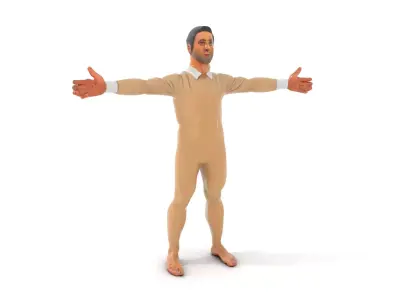 Beige Unity Suit model pack Low-poly 3D model
