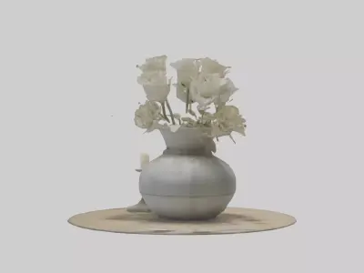 Table Decoration model Low-poly 3D model