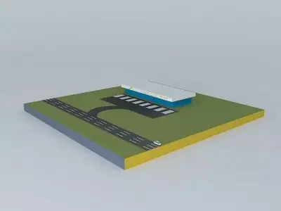 SketchyPhysics Driving Straight Car Free 3D model