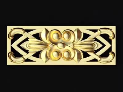 Central decor ornament for furniture 3D model 213
