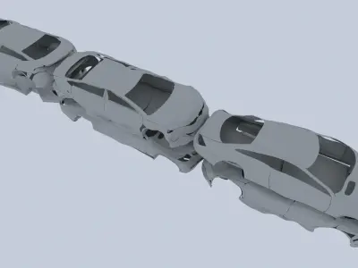 Destroyed Cars Vol 4 3D model