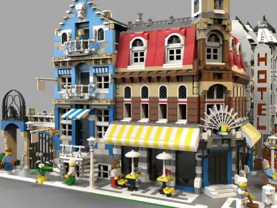 Lego City Low-poly 3D model