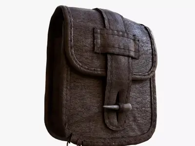 Ancient Bag Low-poly 3D model