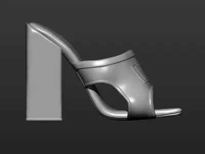 women shoe 3D print model