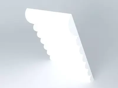increase light with scalloped edge Free 3D model