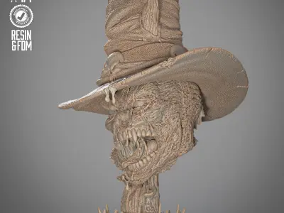 B3DSERK Spawn Gunslinger Portrait Bust Head 3D print model