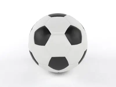 Gold Cup and Soccer Ball 3D model