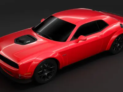 Dodge Challenger RT Shaker Widebody 2017 3D model