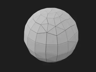 Hardsurface Pattern sphere Free 3D print model