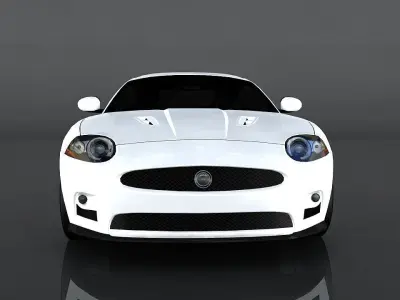 Jaguar XKR Low-poly 3D model