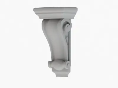Scroll Corbel 56 - 3D Printable 3D model