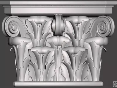 Corbel - 3d model for CNC 3D print model