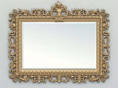 Rectangle mirror frame 018 3D model