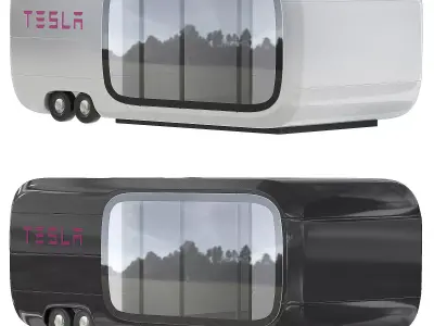 the Tesla Tiny House 3D model