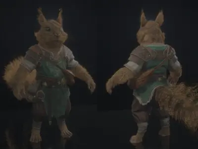 Rat Model for game 3D model