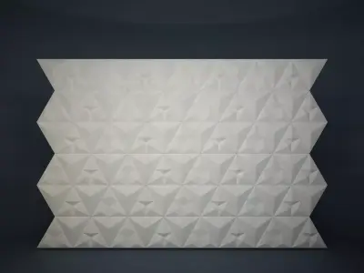 01 KAZA PATTERN WALL Low-poly 3D model
