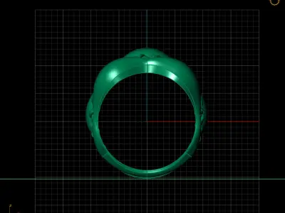 Women Plain Ring 3DM STL Models Womens Ring 3dmodels 3D 3D print model