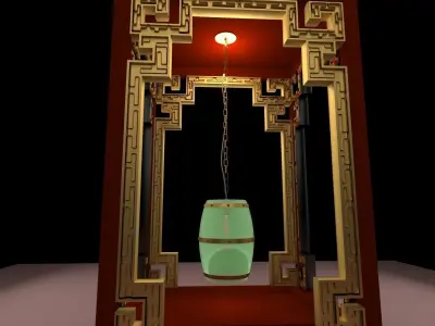 Chinese lantern 3D model