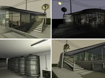 BGE Building Free low-poly 3D model